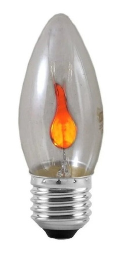 Lámpara Llamita Neon 3.5w Efecto Fuego E27