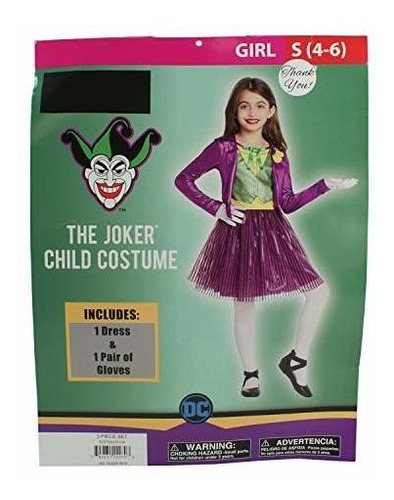 Disfraces Niñas - Connie N Randy The Joker Child Costume 284