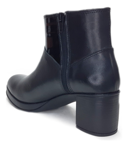Bota Botineta Cuero Liviana Plataforma Tacón Moda 1616