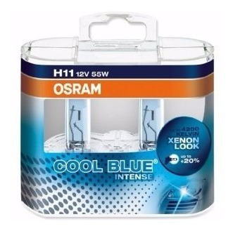 Juego Lamparas H11 Cool Blue Intense Osram Made In Germany