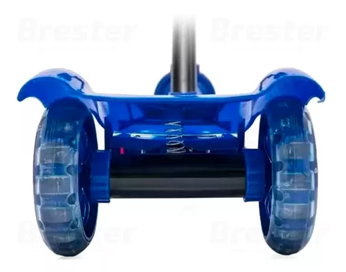 Brinquedo De Crianças Patinete Azul De Carros De Corrida em