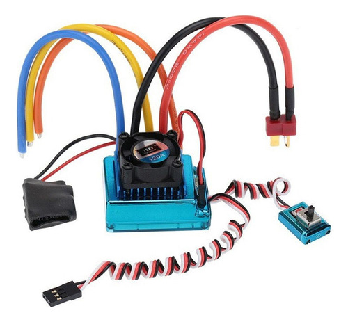 Controlador De Velocidad Esc Sin Escobillas Rc 120a Para 1/1