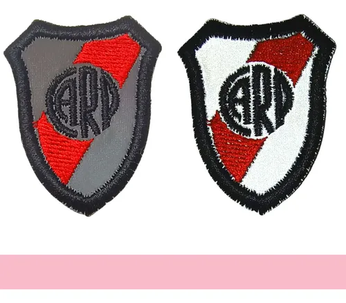 Aplique De River Plate Parche Bordado Termoadhesivo Futbol