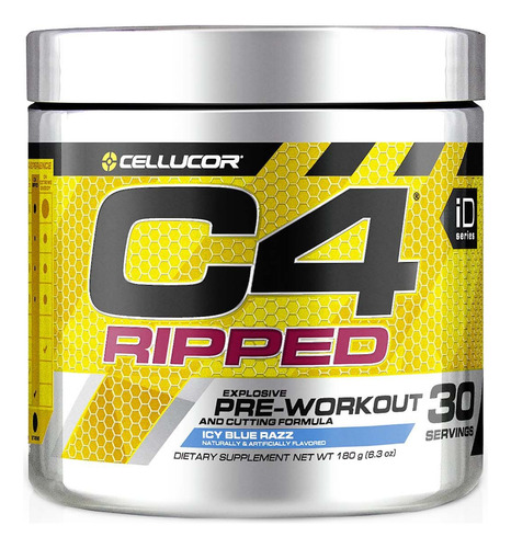 C4 Ripped Pre Entreno Y Quemagrasa 2 En 1