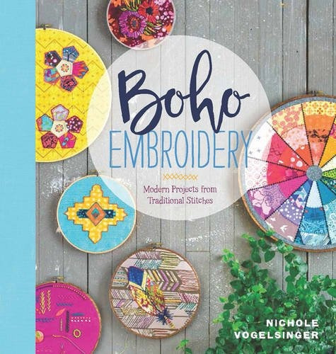 Boho Bordado De Proyectos Modernos A Partir De Puntadas Trad