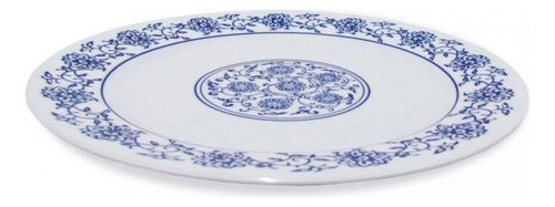 Prato Sobremesa 20cm Melamina / Plástico Decorado 4 Unidades