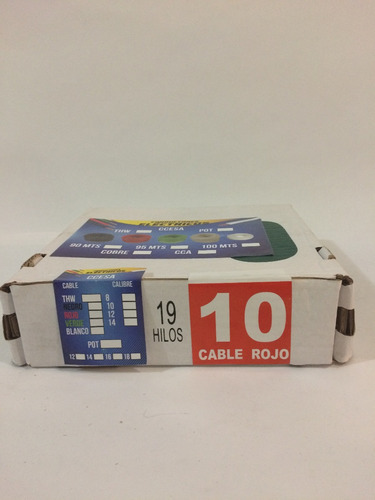 Imagen 1 de 4 de Thw Cal 10 100% Cobre 1 Rollo M/sint