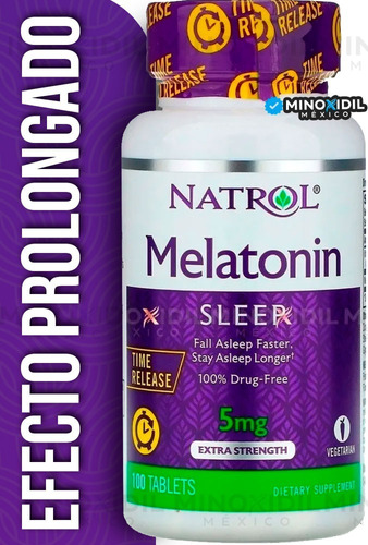 Melatonina Natrol 5 Mg Efecto Prolongado | 100 Tabletas 