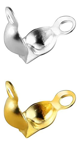 50 Tapanudos Conector Para Crear Bisutería Pulseras Collares Mix Plateado Dorado