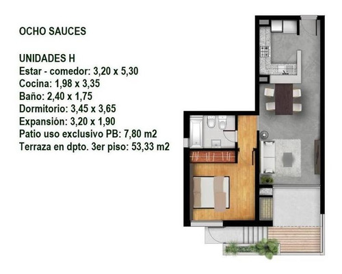 Imagen 3 de 30 de Venta Departamento 1 Dormitorio - Funes - 8 Sauces - 01 E - Edificio 5