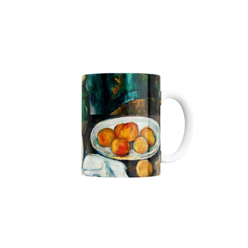 Taza Bodegón Con Cerezas Y Melocotones - Paul Cézanne