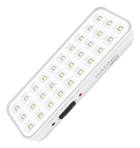 Luz De Emergencia Gadnic Modo Automático 30 Leds Seguridad