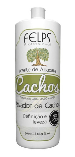 Ativador De Cachos Azeite De Abacate Felps 500ml - Nutrição