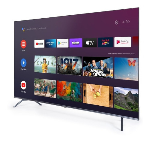 Televisor Bgh 50'' Android Tv Negro 4k Ultra Hd Pne040263