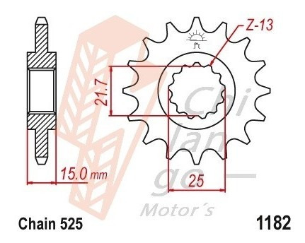 Kit De Sprockets Para Triumph 600 Tt (from Vin No:165717) 4