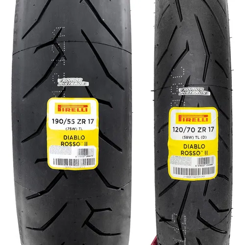Llantas Pirelli Diablo Rosso Ii 120/70 17 Y 190/55 17 R1 Zx
