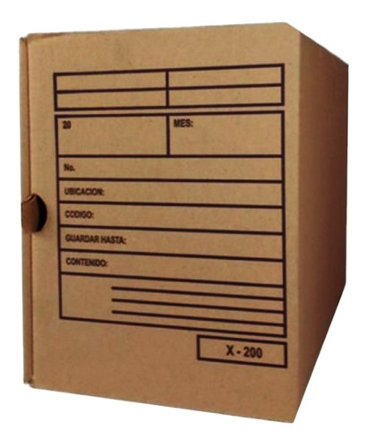 Caja X200 Para Archivos Paquete X 25 Unidades Rotulada | Cuotas sin interés