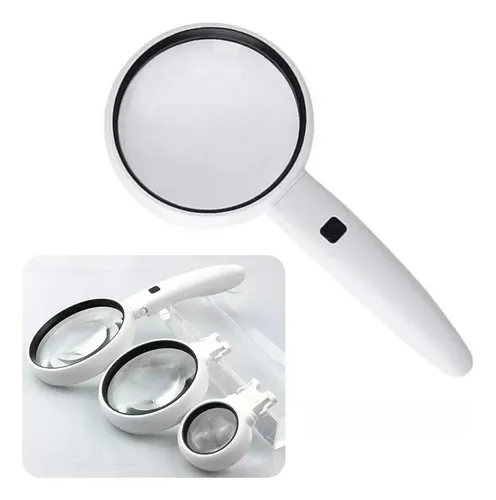 Lupa Optica Com Ilumina o 3 Lente Zoom At 11x Forte MercadoLivre