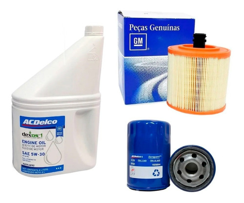 Kit Filtro Aire Aceite + 5w30 Chevrolet Cruze 1.4 2017 2018