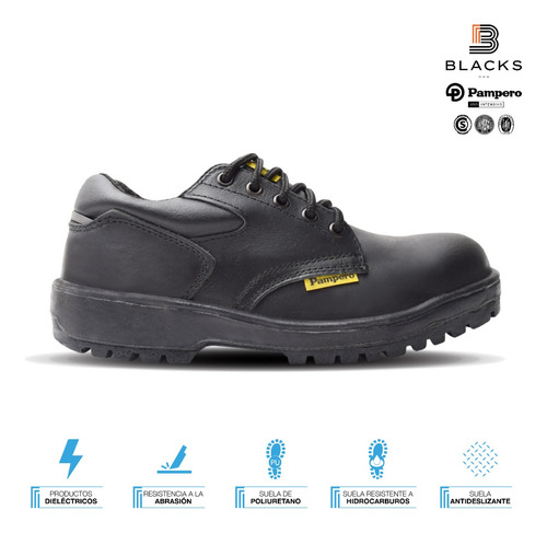Imagen 2 de 8 de Zapatos De Seguridad Pampero C/ Puntera De Acero Art.649