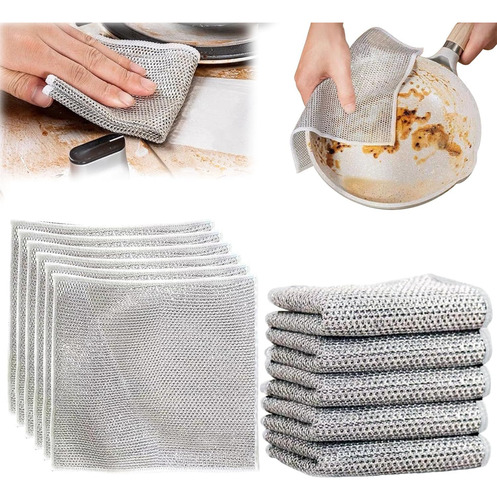 10 Trapos De Alambre Multiusos Para Lavar Platos