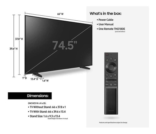 Samsung Class Qled Q60a Series - Smart Tv De 75 Pulgadas, 4k