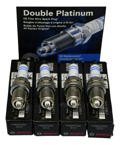 6 Bujias Eclipse 2003-2005, 6cil 3.0l Dbl Platin Fr8dpp33x