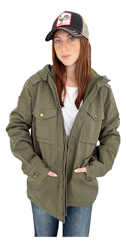 Customs Ba Camperas Mujer Parka Importada Campera Gabardina