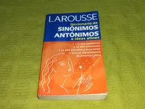 Comprar Diccionario De Sinónimos Y Antónimos - Larousse