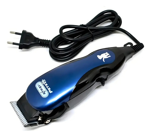 Máquina De Tosa Pet Cães Gatos Cachorro Kit Profissional Cor Azul