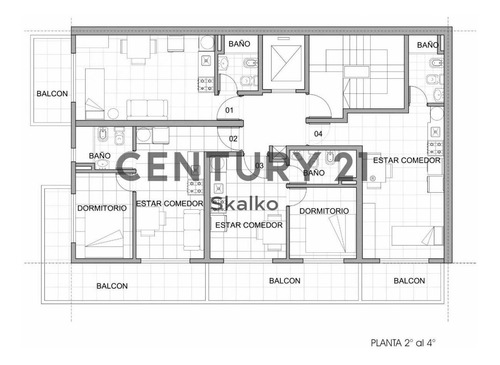 Imagen 4 de 4 de Venta Monoambiente Barrio Echesortu Con Balcón Al Frente En Construcción