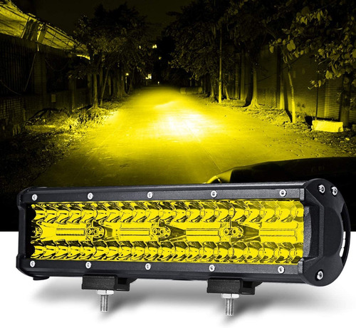 Barra Exploradora Led 240w Luz Amarilla 12  4x4 Antiniebla