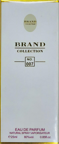 Perfume Brand 25ml N° 007
