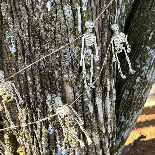 Esqueleto Decoração Halloween 152cm Enfeite De Caveira