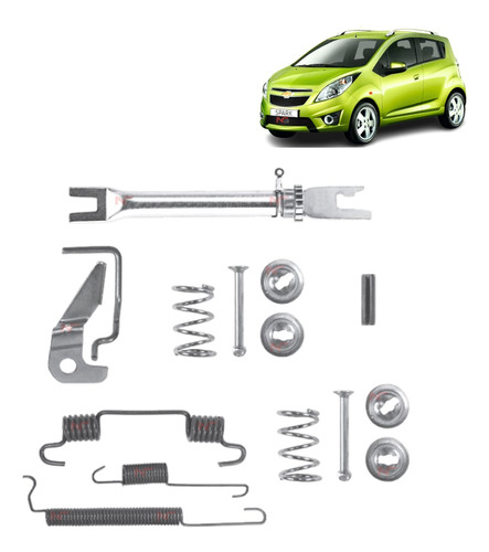 Kit Regulador Freno Tambor Derecho Chevrolet Spark Gt