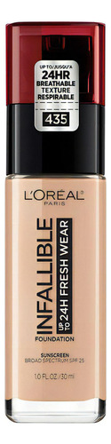 Base de maquillaje L'Oréal Paris Infallible tono #435 rose vanilla - 10mL