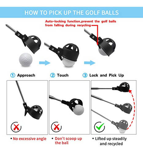 Recuperador De Pelotas De Golf Telescopico