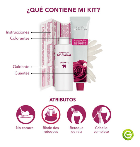 Garnier Cor Intensa Tintura Tono 7.0 Rubio
