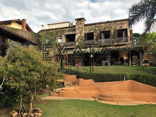 Imagem 5 de 27 de Granja Viana, Fazendinha (rua Fechada) - Rústica, 3 Suítes, Linda Vista E Casa Hóspedes - Linda E Confortável Casa De Campo Rústica Com Personalidade, Recoberta De Falsas Vinhas. - - Ca00733 - 327159