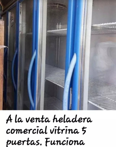 Heladera Vitrina Comercial Refrigerada Exhibidora 5 Puertas