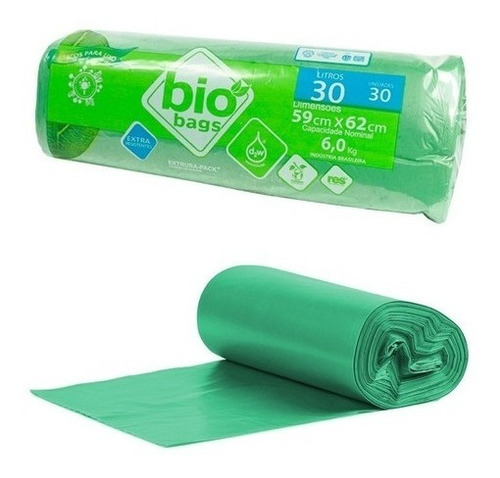 Saco De Lixo Sustentável Biodegradável 15 30 50 100 Litros