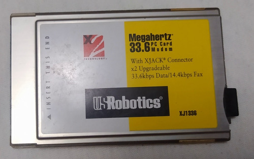 Us Robotics Xj1336 Megahertz 33.6k Pc Card Pcmcia Industrial