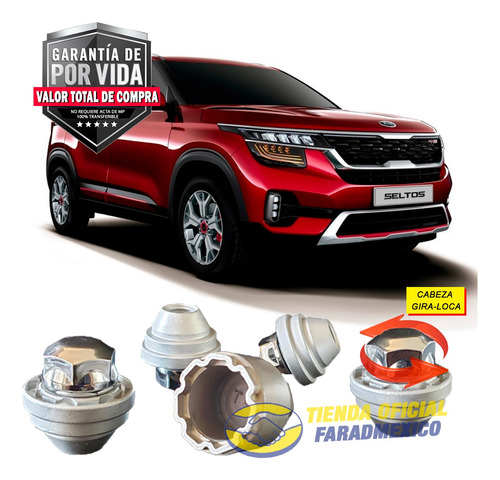 Gorila - Birlos Seguridad Kia Seltos 2019 Todas Las Versione