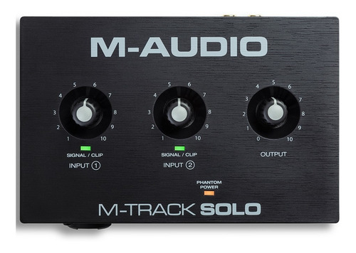 M-audio M-track Solo Ii Interface de Audio Usb 2 canales 1x Micrófono 1x Instrumento