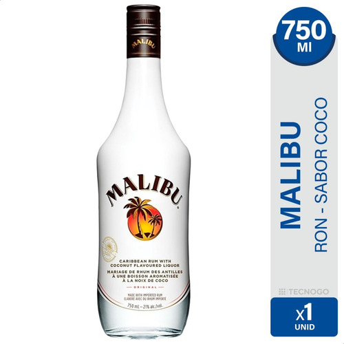 Ron Malibu Con Coco Original Origen Barbados - 01mercado 