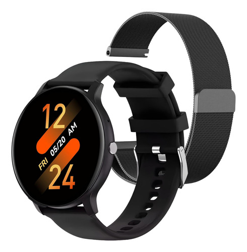 Reloj Smartwatch Hombre Smartbit S1 Pro Negro 1.39 Deportivo Redondo Compatible Con Android E Ios Llamadas Mensajes Elegante