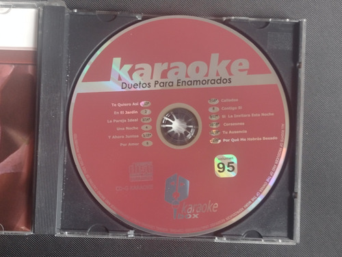 Cd Karaoke Duetos Para Enamorados (Usado)