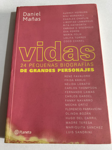 Libro Vidas - 24 Pequeñas Biografías De Grandes Personajes