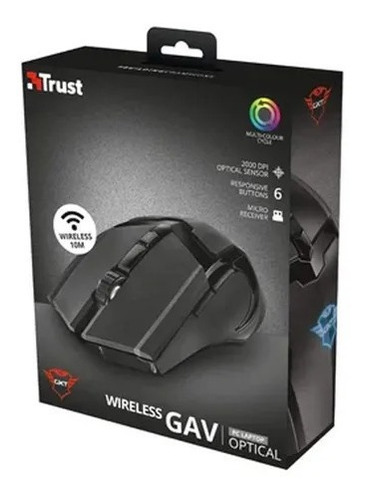 Trust Gxt 103 Gav Mouse Gamer Wirelles Open Box (Reacondicionado)