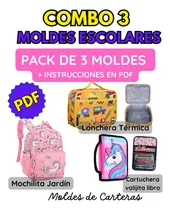 Comprar Moldes De Carteras Combo 3 Moldes Escolares 3 Moldes Pdf Unico